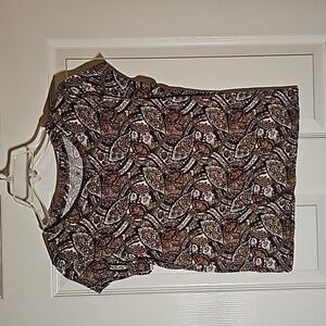 American Eagle Paisley Multicolored Soft and Sexy Tee Size S